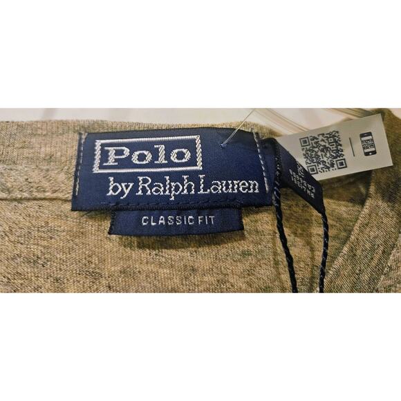 Polo Ralph Lauren Jersey Graphic SS T-Shirt Soft Heather Gray Classic Fit Mens M - Picture 10 of 11